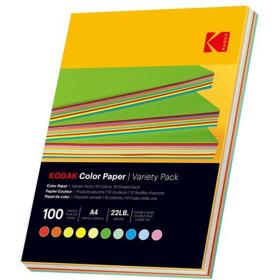 Kodak 100 Vel Colours Paper 80G/MÂ² A4 (10X 10 Colours)