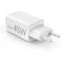 Hama Fast Charger 1X USB-C PD 1X USB-A QC Mini-Charger 45 W White