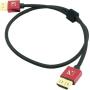 ZILR 8KP60 50cm / 19.7 Nylon Ultra High Speed HDMI Secure Cable w/ Ethernet