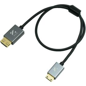 ZILR 4KP60 45CM/17.7 Mini Connector Hyper Thin High Speed HDMI Secure Cable