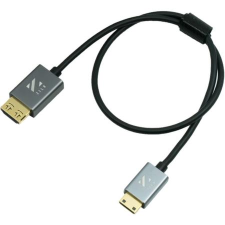 ZILR 4KP60 45CM/17.7 Mini Connector Hyper Thin High Speed HDMI Secure Cable