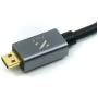 ZILR 4KP60 45CM/17.7 Micro Connector Hyper Thin High Speed HDMI Secure Cable