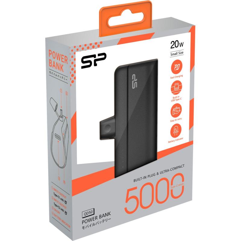 Silicon Power PowerBank QD50 5000mAh Black