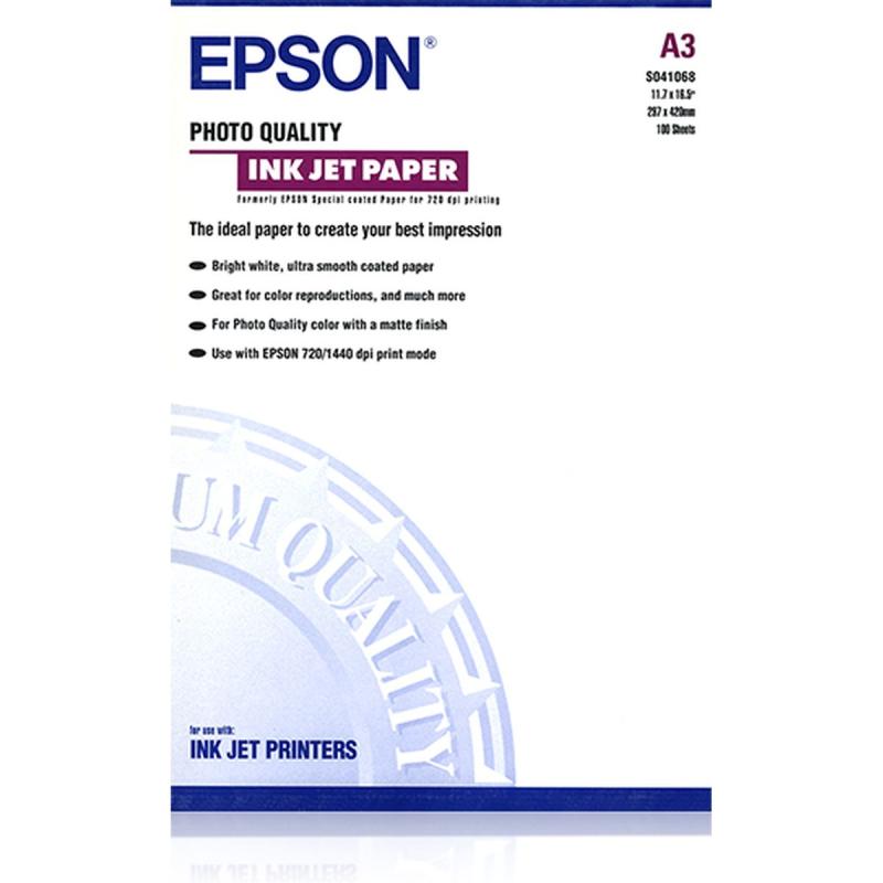Epson S041068 Photo Paper Inktjet 104G/M2 A3 100 Sheets 1-p