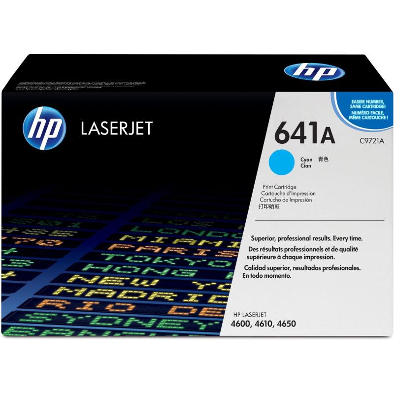 HP 641A Colour LaserJet Cartridge Cyan SC C9721A