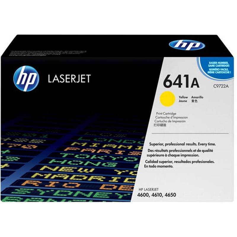 HP 641A Colour LaserJet Cartridge Yellow SC C9722A