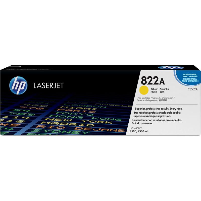 HP 822A Colour LaserJet Cartridge Yellow SC C8552A