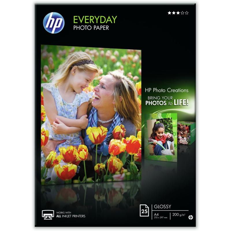 HP Q5451A Gloss Photo Pape Tjet 200G/M2 A4 25 Q5451A