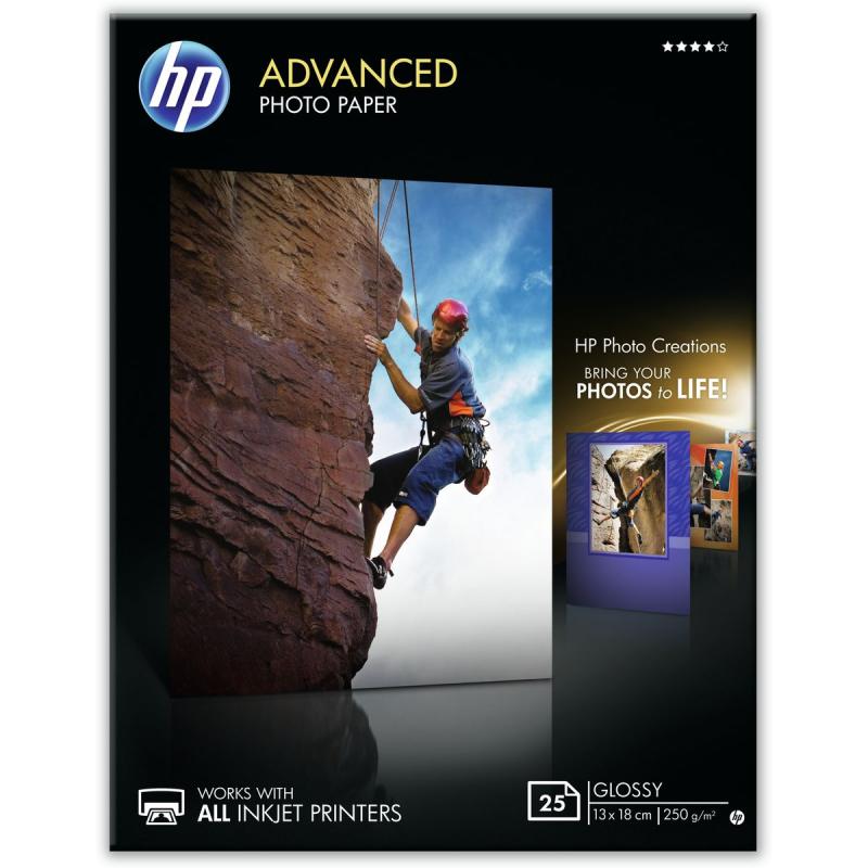 HP Advanced Glossy Photo 250G/M2 130x180mm 25 Sheets