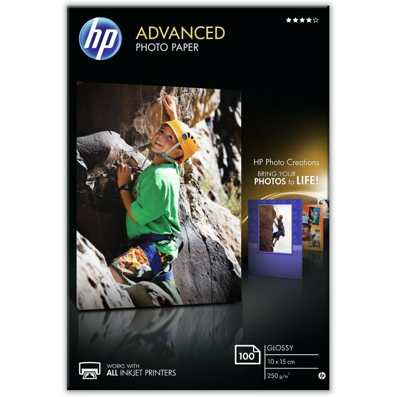 HP Q8692A 250G/M2 100x150mm 100 Sheets Borderless