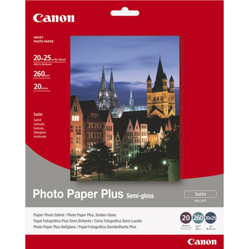 Canon SG-201 Semi Glossy Photo Paper Inktjet 260G/M2 8x10 In