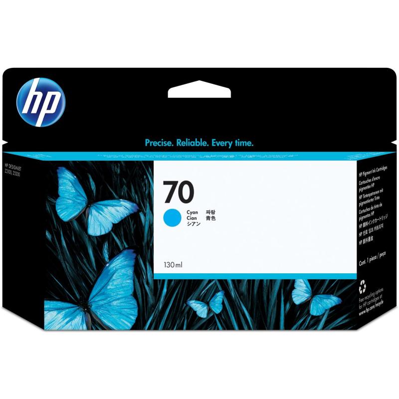 HP 70 Cyan SC 130ml Vivera T C9452A