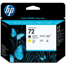 HP 72 Print Head Matt Black And Yellow SC C9384A