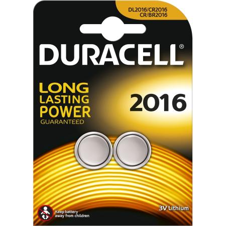 Duracell Battery Lithium 2016 2-PAK VE-10