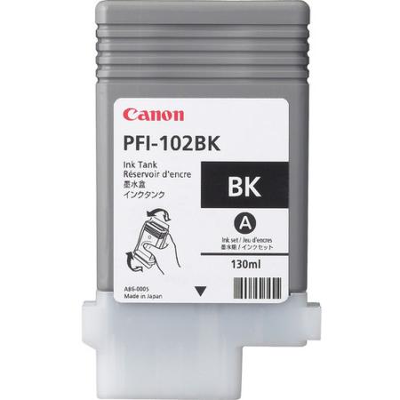 Canon PFI-102BK Dye Ink Cartridge Black Standard Capacity 13