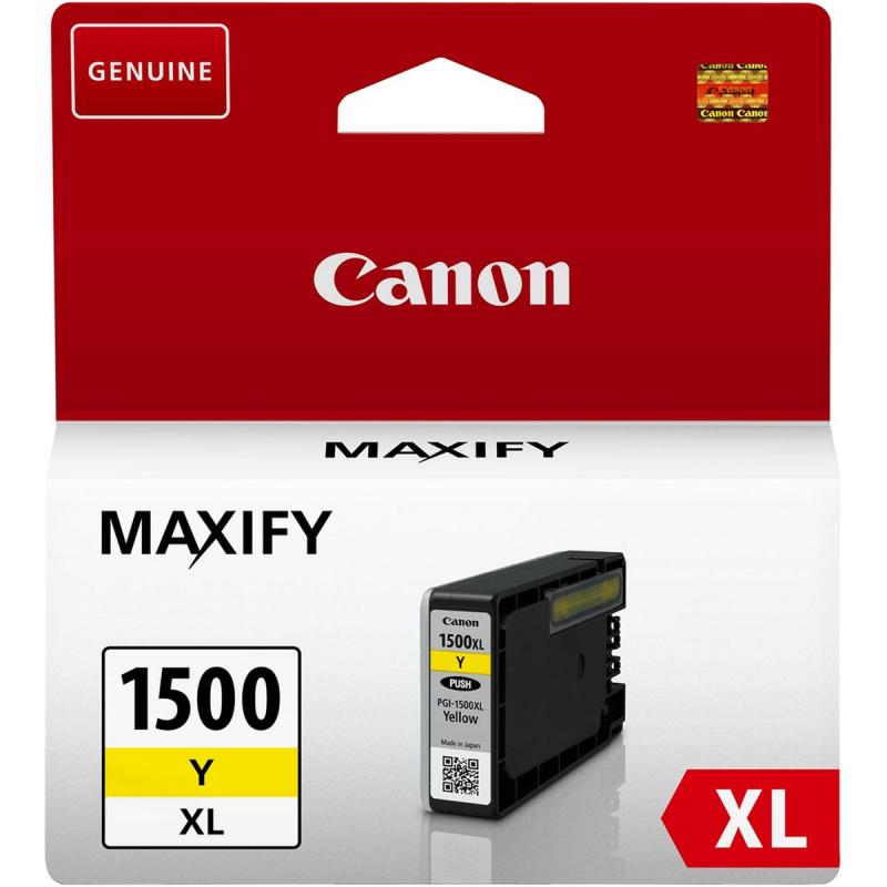 Canon PGI-1500XL Y Ink Cartridge Yellow High Capacity