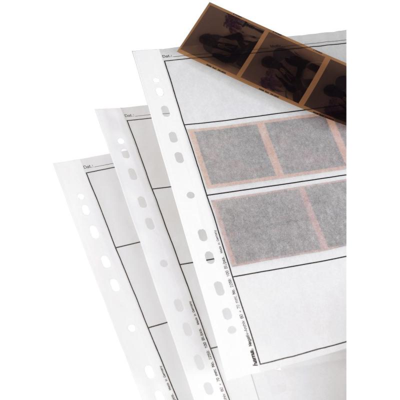 Hama Negatief Pages Glassine 4 Strips 6x7 Neg 100 Pieces