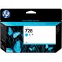 HP 728 130-ml Cyan F9J67A