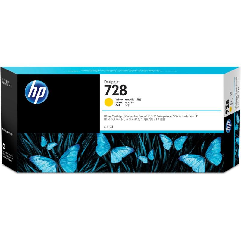 HP 728 300-ml Yellow F9K15A