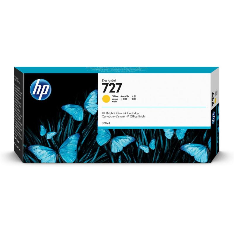 HP 727 300-ml Yellow F9J78A