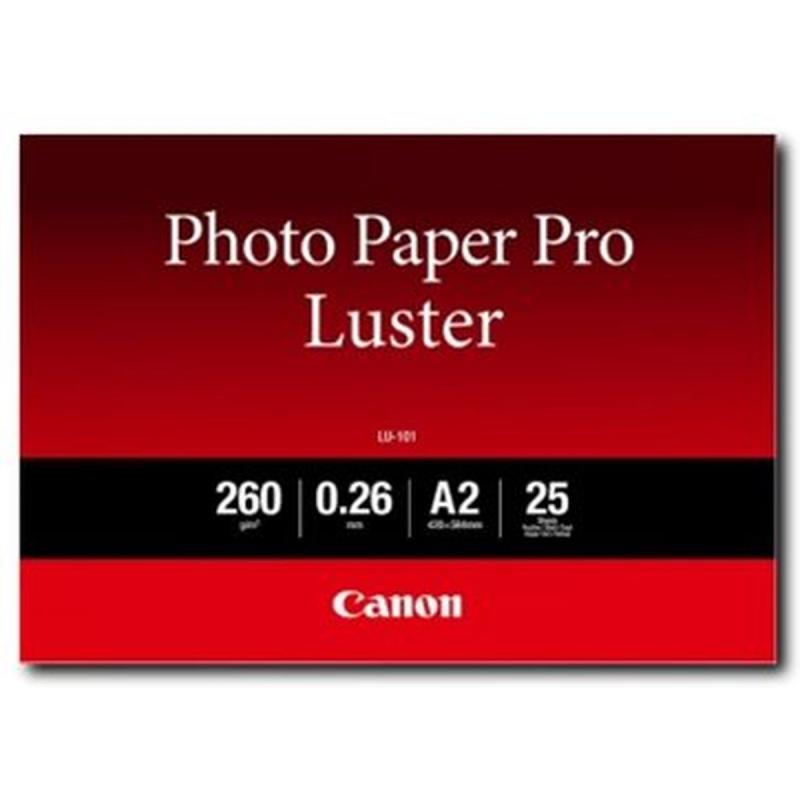 Canon LU-101 A2 Photo Paper Luster 25 Sheets 6211B026