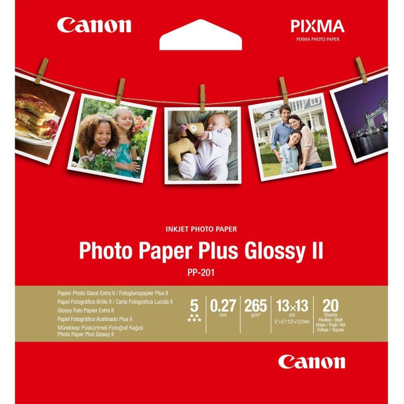 Canon PP-201 Photo Paper Plus 5x5 inch 20 Sheets