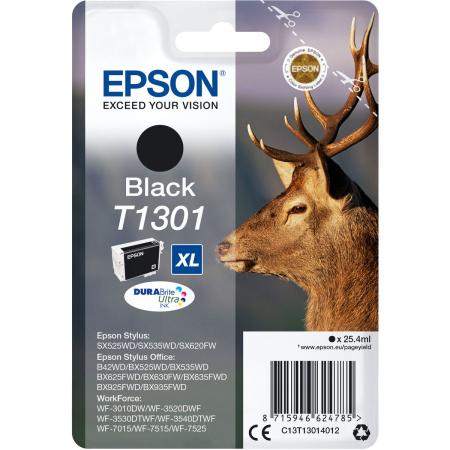 Epson T1301 Ink Cartridge Black Extra High Capacity 25.4ml 1