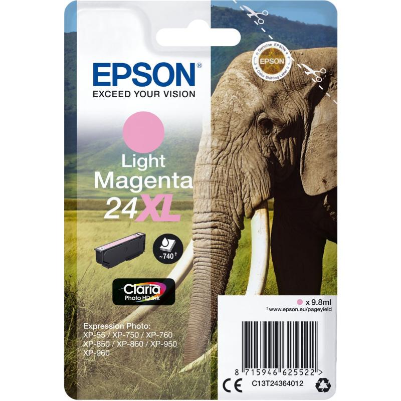 Epson 24XL Light Magenta High Capacity 9.8ml RF-AM Blister