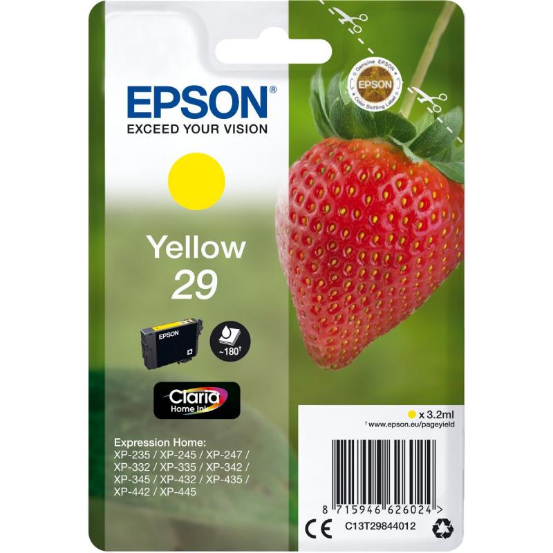 Epson 29 Yellow Fraise Claria Home T29844022