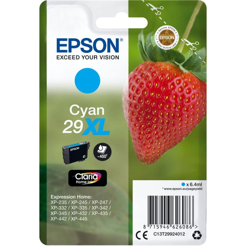 Epson 29XL Cyan Fraise Claria T29924022