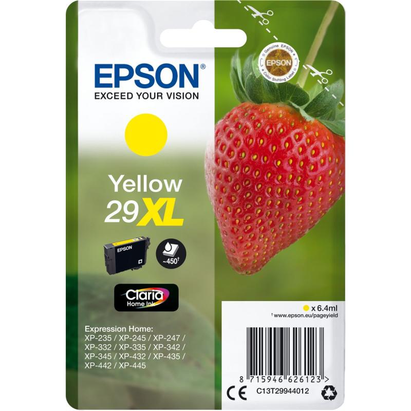 Epson 29XL Yellow Fraise Claria T29944012