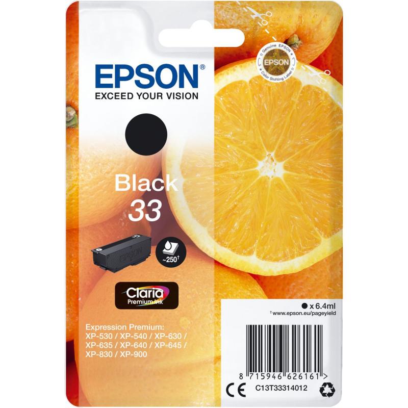 Epson 33 Oranges Black Premium Claria - T33314012