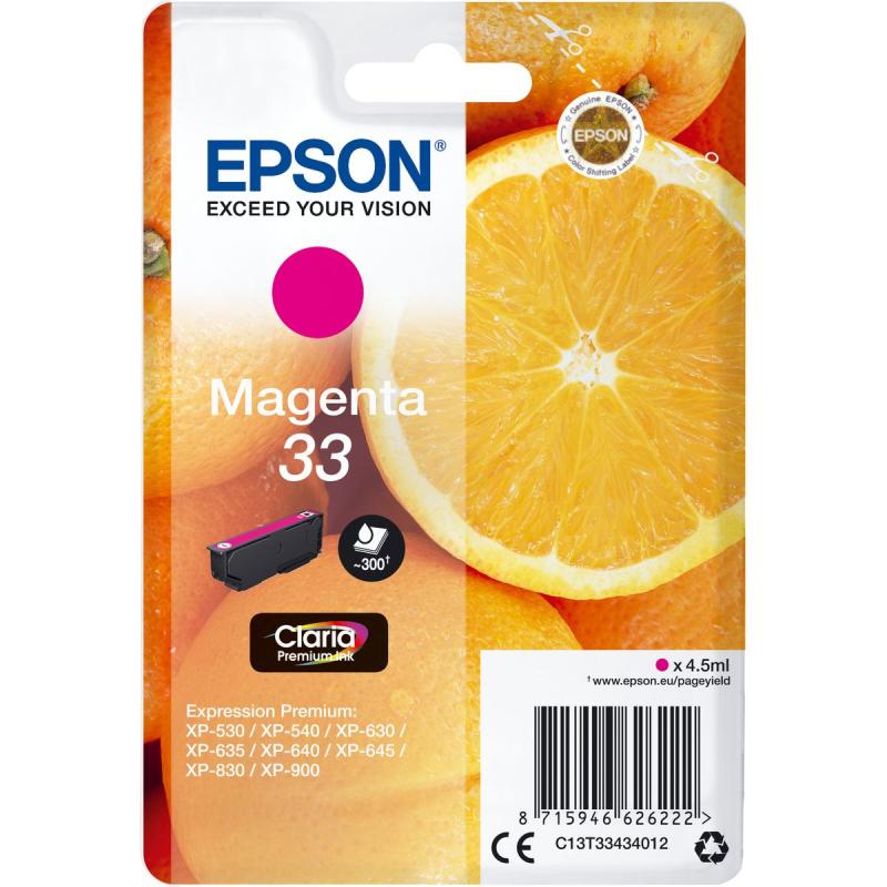 Epson 33 Oranges Claria Premium Magenta