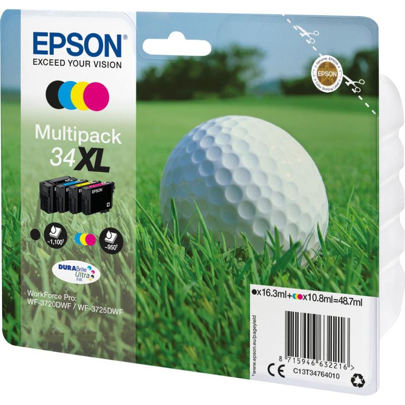 Epson Multipack 34XL Ink CMYK DuraBrite Ultra Blister (XL)
