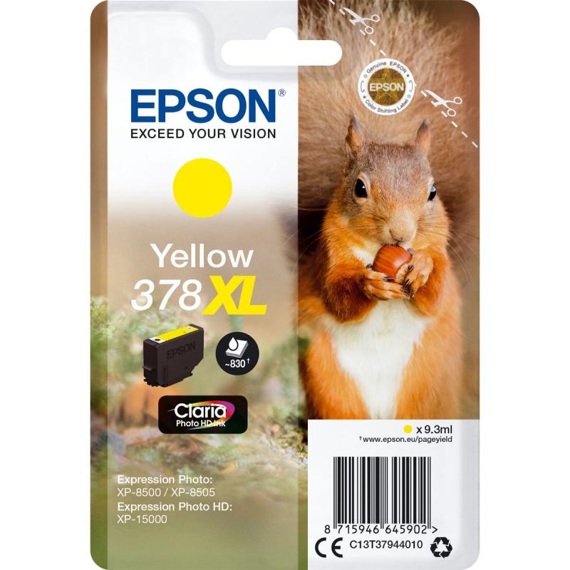Epson Yellow 378XL Eekhoorn Clara Photo HD Ink