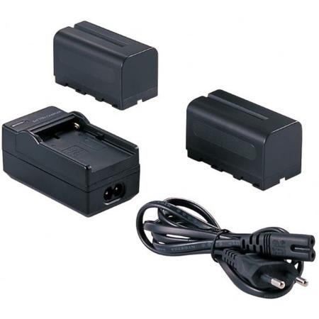 Falcon Eyes 2 X Battery NP-F750 + Acculader SP-CHG