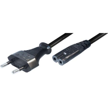 Nedis Powercable Europlug - IEC-320-C7 5.0 M Black