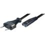 Nedis Powercable Europlug - IEC-320-C7 5.0 M Black