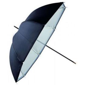 Falcon Eyes Flitsparaplu URN-48TSB1 White/Zilverzwart 122cm
