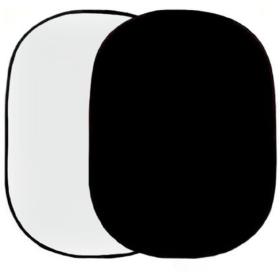 Falcon Eyes Background Board R-1482PU White/Black 148x200cm