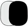 Falcon Eyes Background Board R-1482PU White/Black 148x200cm