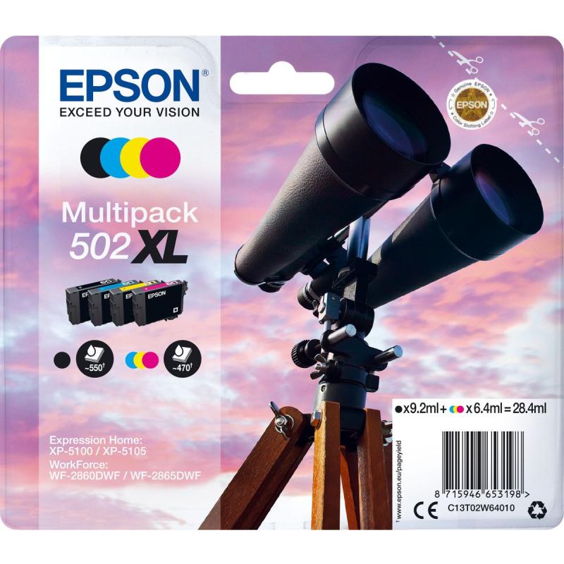 Epson Multipack 4-COLOURS 502XL Sec C13T02W64020