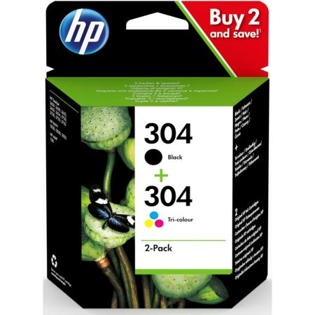 HP 304 2-pack Black/Tri-Colour Ink Cartridges 3JB05AE
