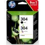 HP 304 2-pack Black/Tri-Colour Ink Cartridges 3JB05AE