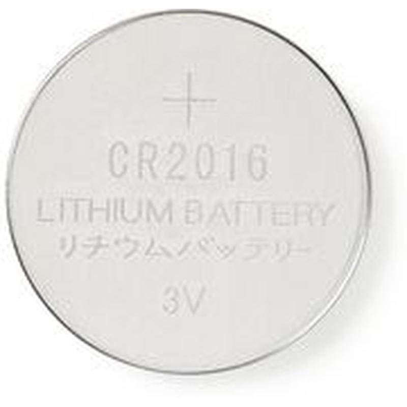 Nedis Lithium Knoopcel-Battery CR2016 3 V 5 Pieces Blister