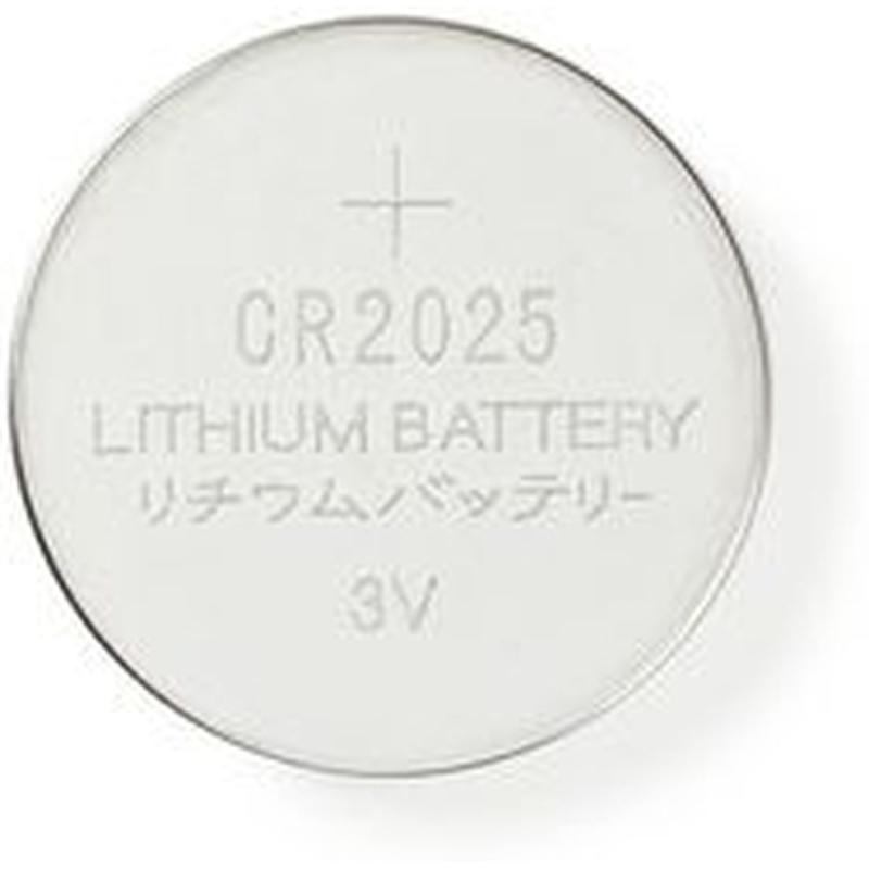 Nedis Lithium Knoopcel-Battery CR2025 3 V 5 Pieces Blister