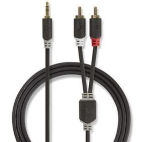 Nedis Stereo Audio Cable 3.5mm M - 2X RCA M 1.0m GY