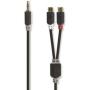 Nedis Stereo Audio Cable 3.5mm M - 2X RCA F 0.2m GY