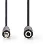 Nedis Stereo-Audio Cable 3.5mm M-3.5mm F 2.0m BK