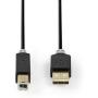 Nedis Cable USB 2.0 A M - B M 3.0m GY